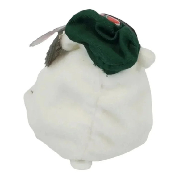 Coca Cola 90s Vintage Collectible White Polar Bear with Green Cap Plush 58 - Picture 5 of 6